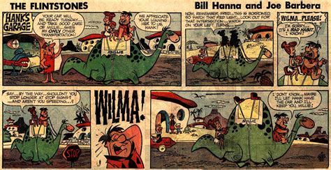 Inbetweens Gene Hazeltons Flintstones Comic Strip