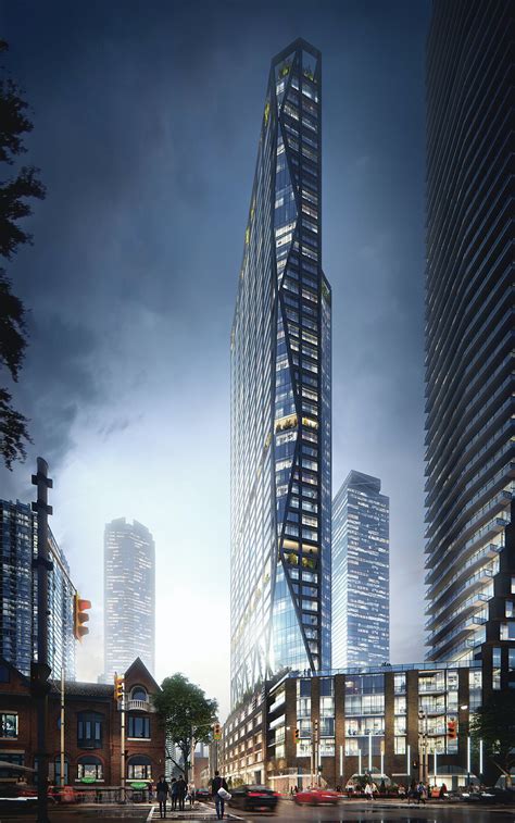Architectural Visualization Of Skyscraper Project In Toronto Adelaide