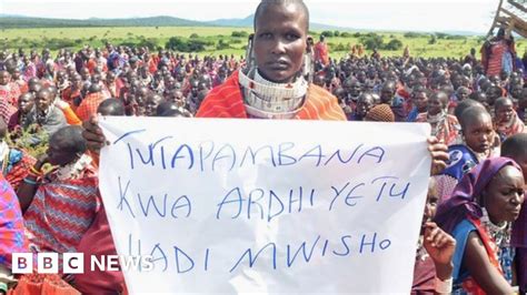 Maasai Displaced After Huts Burned In Tanzania Bbc News