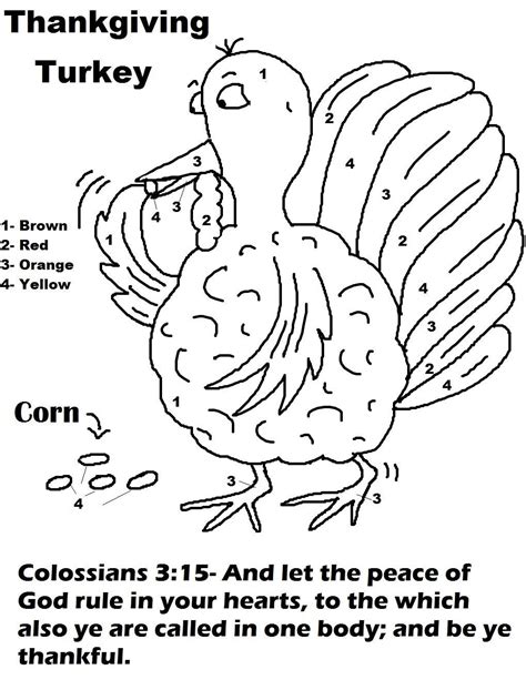 Thankful Religious Thanksgiving Coloring Pages