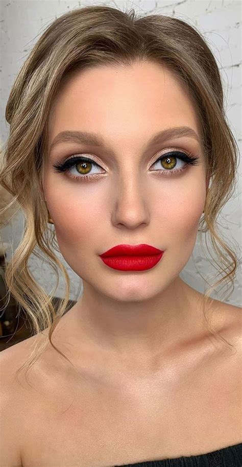 Beautiful Makeup Ideas For Wedding And Any Occasion Bridal Makeup Red Lips Red Lips Makeup