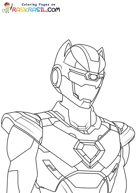 Volt From Miniforce Coloring Page Free Printable Colo
