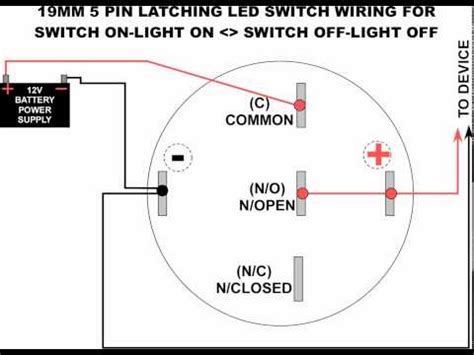 The toggle switch is a switch that can play crucial switching roles in circuits. 19MM LED LATCHING SWITCH WIRING DIAGRAM - YouTube