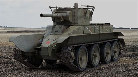 Bt 5 Soviet Tank 3d Model 159 Obj Max 3ds Fbx Free3d