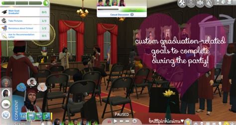 Brittpinkiesims Graduation Event Mod • Sims 4 Downloads
