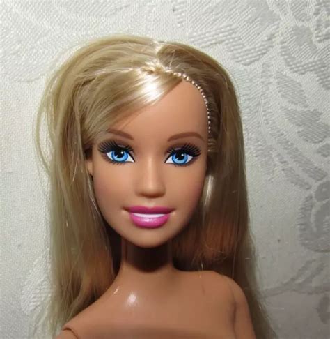 Mattel Barbie Doll Nude Blonde Hair Blue Eyes Inches Fashion Doll Picclick Uk