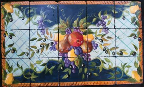 Fruits And Vegetables Tile Murals