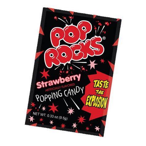 Pop Rocks Strawberry Popping Candy 33 Oz Package All City Candy