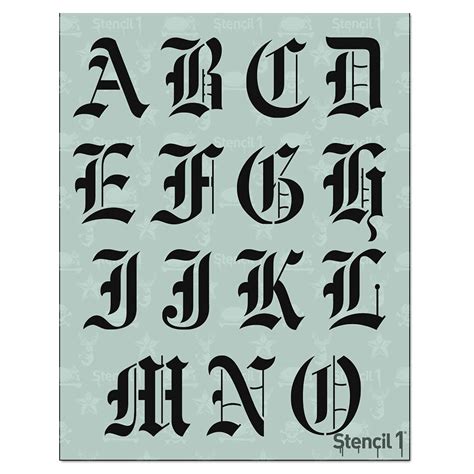 Buy Stencil1 Letter Stencils 2 Old English Calligraphy Letters