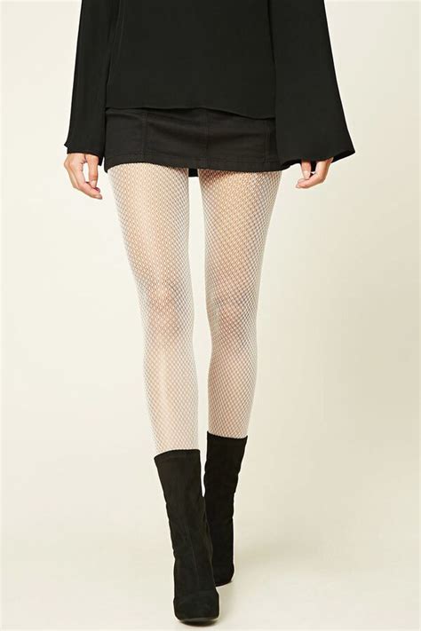 FOREVER 21 SEMI SHEER FISHNET TIGHTS Fashion Tights