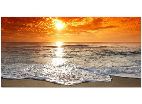 Cheap Canvas Pictures Of A Beach Sunset For Your Bedroom