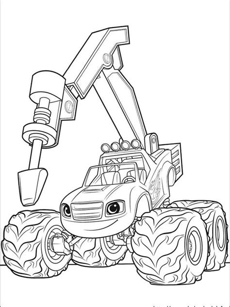 blaze and the monster machine printable coloring pages. Blaze and The