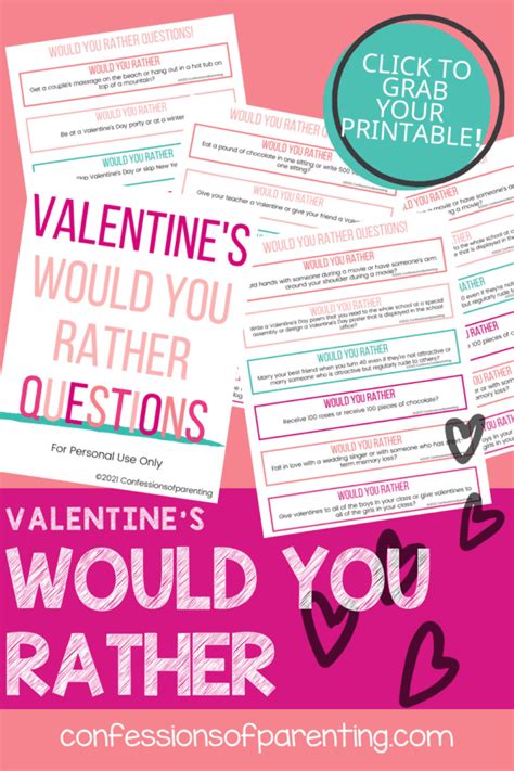 The Best Valentines Day Would You Rather Questions