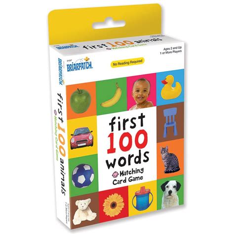 First 100 Words Matching Game Card And Dice Games Kids The Games Shop