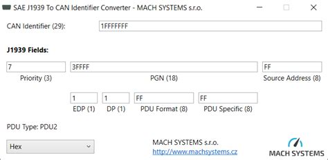 8 bytes data length, see. A free tool for SAE J1939 PGN to CAN Id Conversion - MACH ...