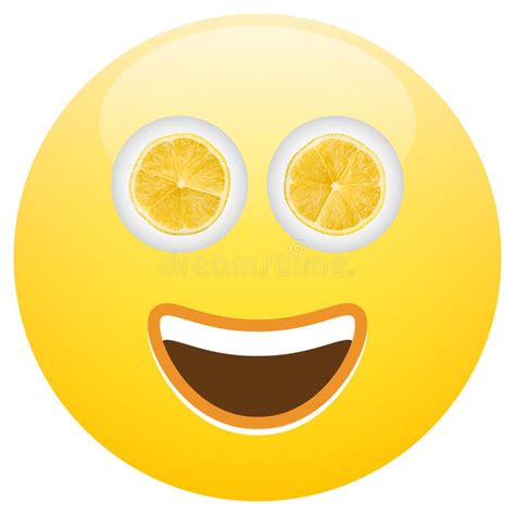 Healthy Food Smiley Face Emoticon Stock Illustration Illustration Of