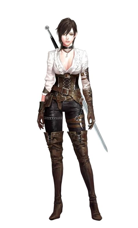 Female Human Rogue Fighter Pathfinder Pfrpg Dnd Dandd 35 5 Fantasy Female Warrior Concept