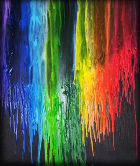 Melted Crayon Rainbow By Amazeanink On Deviantart