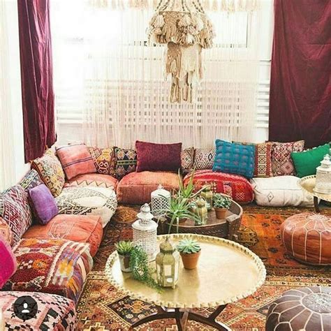 Charming Boho Living Room Decorating Ideas With Gypsy Style Home Decor Gayam