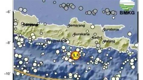 Bmkg Gempa Terkini Getarkan Barat Daya Pacitan Jawa Timur Cek Magnitudo Dan Pusat Gempa Bumi