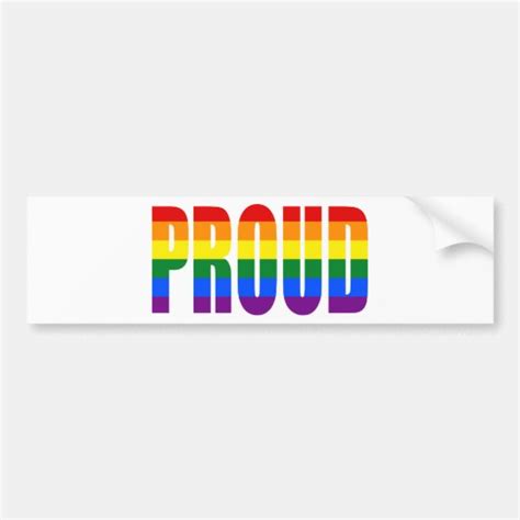 Proud Rainbow Bumper Sticker Nz