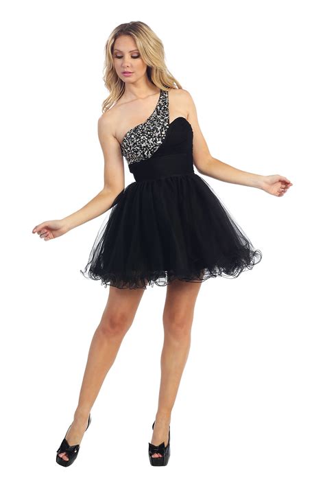 Fun Short Tutu Prom Sweet 16 Party Dress Sequined Straps Dazzling