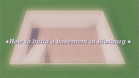 How To Make A Basement In Bloxburg Youtube