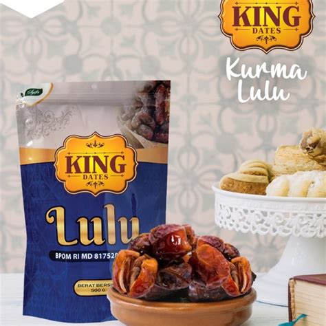 Jual Kurma King Dates Lulu 500 Gram Premium Date Crown Lulu Pouch Di Lapak Zayidan Bukalapak