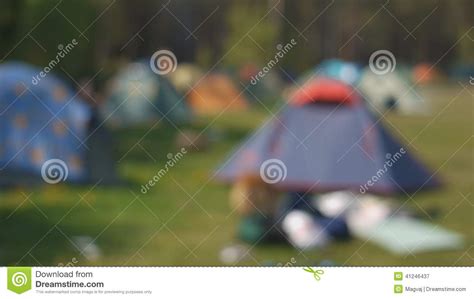 Big Summer Camping With Multi Colored Tents Stock Video Video Of