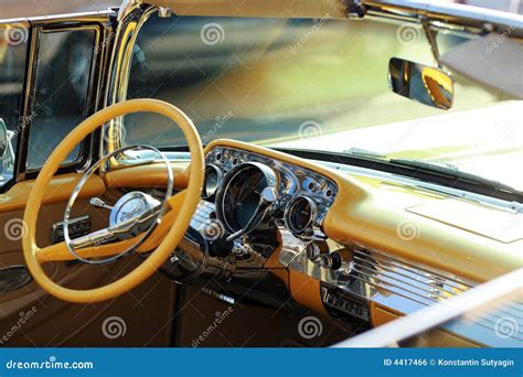 Retro Car Interior Stock Photo Image Of Retro American 4417466