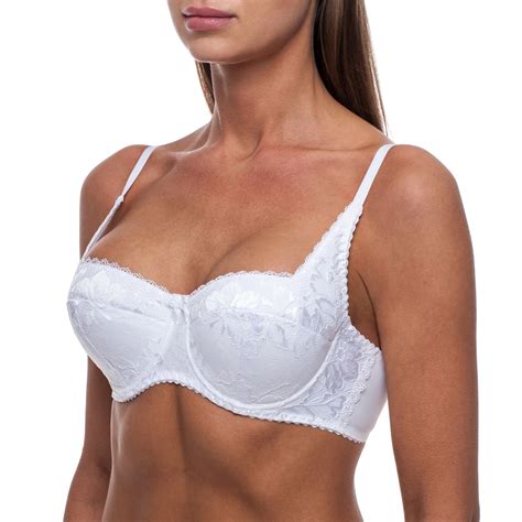 Balconette Push Up Demi Underwire Sexy Lace T Shirt Shelf Plus Size Bra Ebay