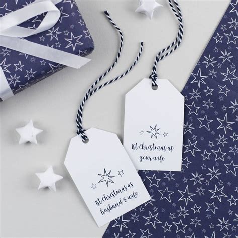 St Christmas Gift Tag For Husband Or Wife By The Two Wagtails Gift Tags St Christmas