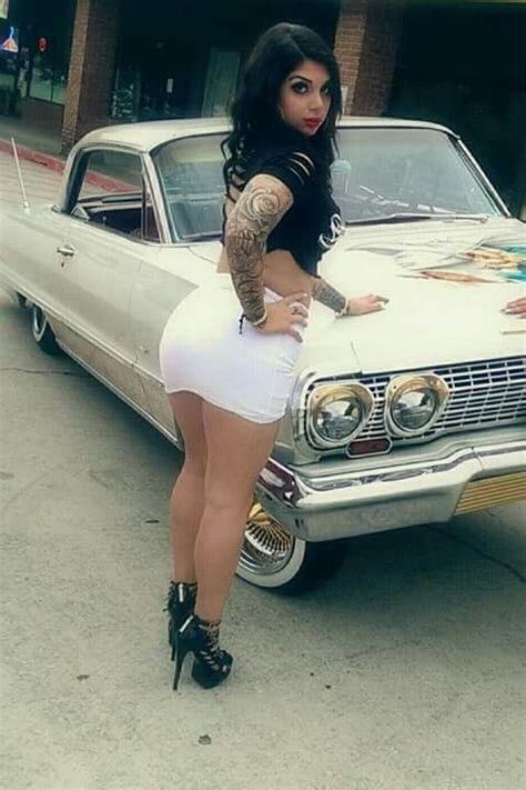 Car Girls Girl Car Latina Models Dope Swag Outfits Chicano Style