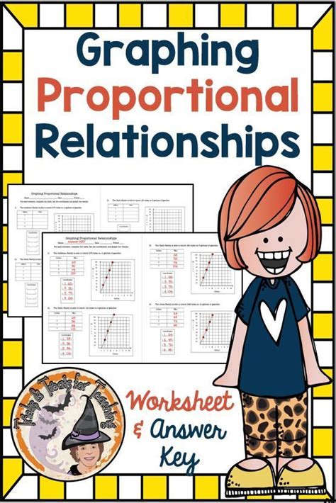 Graphing Proportional Relationships Worksheet With Answer Key