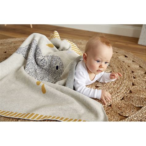 Little Water Knitted Organic Cotton Baby Blankets Lässig Shop Eco