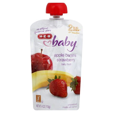 H E B Baby Stage 2 Apple Banana Strawberry Baby Food Shop Baby Food