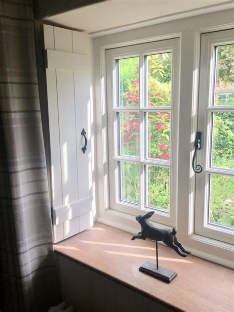 Interior window shutters based on lowes products especially ones made of wood are reliable interior window shutters to become quite admirable window treatments and there are also blinds available as one of amazing designs. Rustic Cottage Folding Window Shutters | Farmhouse ...