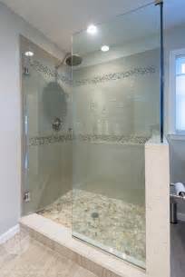 10 shower tile ideas that make a splash when it comes to retiling a shower, or planning a new bathroom remodel from scratch, many homeowners are overwhelmed by the array of options for. Glass shower stall River Rocks Frameless glass shower ...