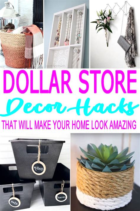 Diy Dollar Store Hacks Home Decor Craft Projects