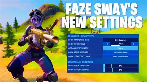 Trying Faze Sways New Fortnite Settings Made Me 10x Faster Youtube