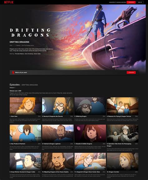 all 12 episodes of drifting dragons season 1 are up on netflix in japan worldwide release