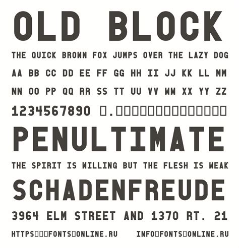Old Block Font