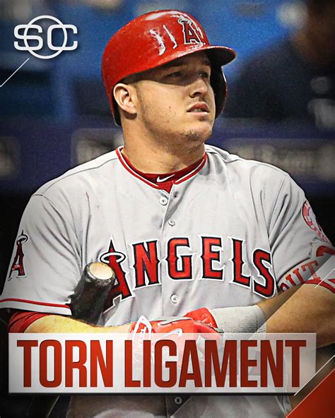 Breaking Mike Trout Has Torn A Ligament In His Left Thumb And Is