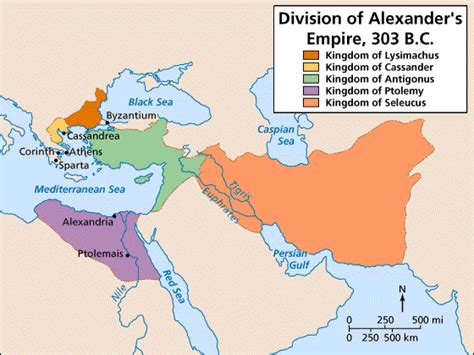 How The Empire Of Alexander Split After His Death