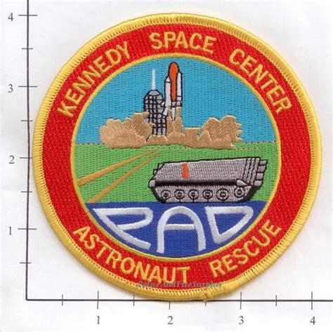 Florida Nasa Kennedy Space Center Fl Astronaut Rescue Fire Dept Patch V