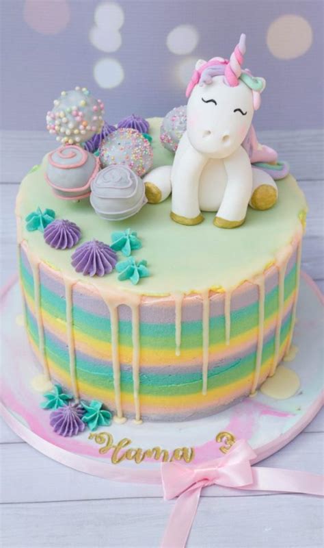 How to make a rainbow unicorn cake w/ isomalt wings recipe. Rainbow Unicorn Drip Cake | Cupcake Kitchen