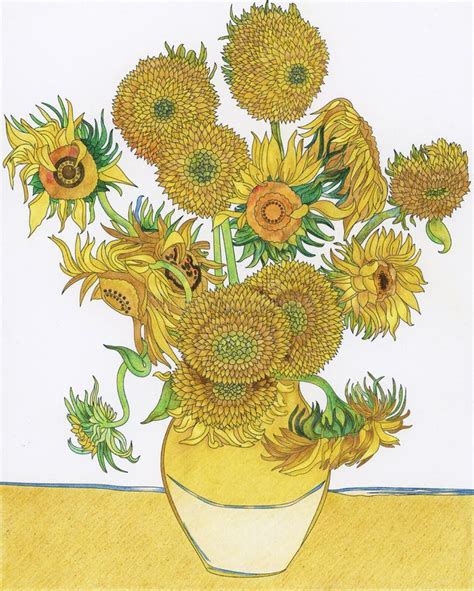 Van Gogh Sunflowers Clip Art