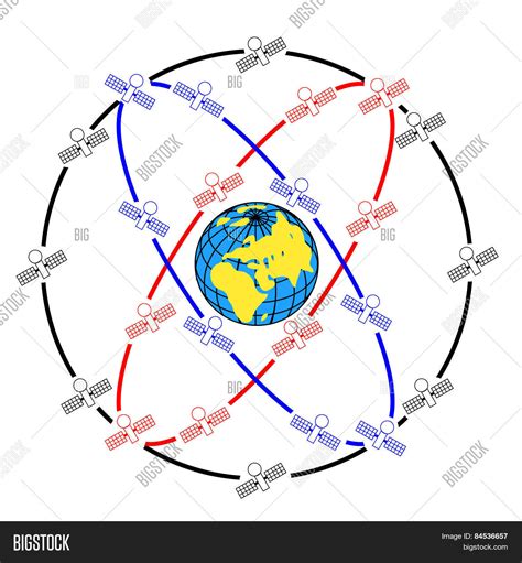Space Satellites Vector And Photo Free Trial Bigstock