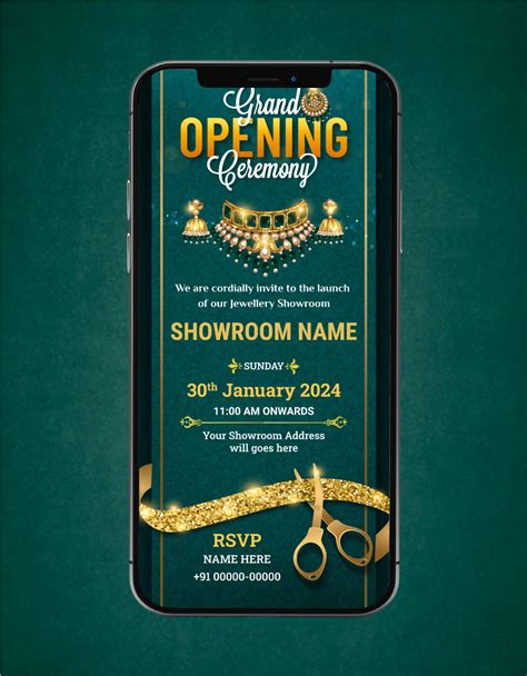 Jewellery Shop Opening Invitation