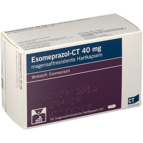 Esomeprazol Ct 40mg Tabletten 60 St Shop
